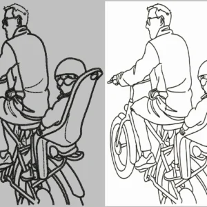 Family Line Art Outline 30