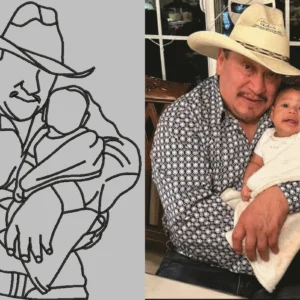 Family Line Art Outline 34