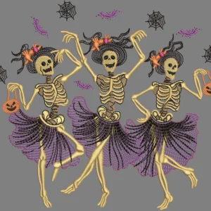 Halloween Dancing Skeleton Design 4