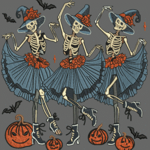 Halloween Dancing Skeleton Design 2
